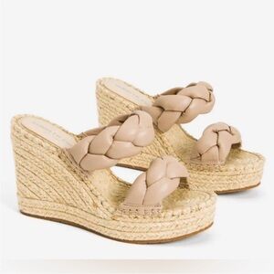 Kenneth Cole Olivia Braided Strap Espadrille Wedge
Platform Sandals - NWT